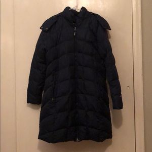 Eddie Bauer Navy Blue Parka Coat